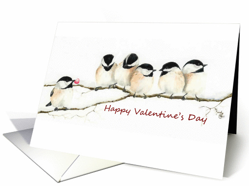 Chickadee's Offer My Heart Valentine card (890505)