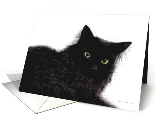 Sweet Gentle Cat All Occasion Blank card (1426804)