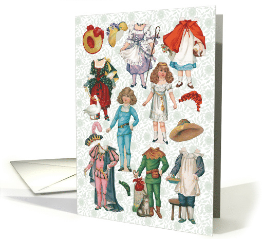 Vintage Fairy Tales Paper Doll Set All Occasion card (1479556)