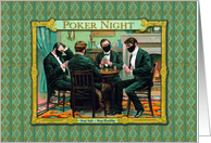 Friendship in Vintage Poker Players in Coronavirus Masks card