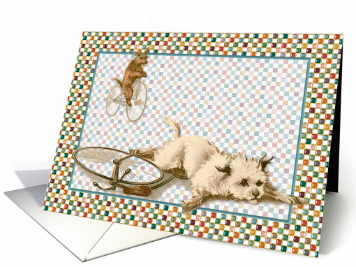 Dog Bike Riders card (257165)