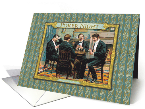 Men's Poker Night All Occasion Vintage card (908072)