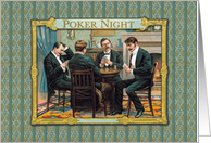 Men’s Poker Night All Occasion Vintage card