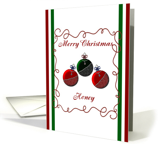Merry Christmas Honey
 card (301954)