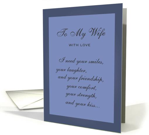 To My Wife-With Love
 card (337352)