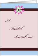 Bridal Luncheon card
