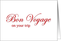 Bon Voyage card