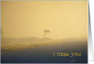 Missing You Mailbox in Fog card