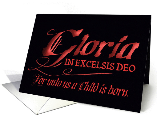 Christmas Gloria card (292562)