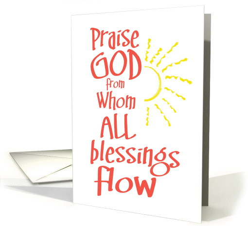 Thank you Praise God card (293254)