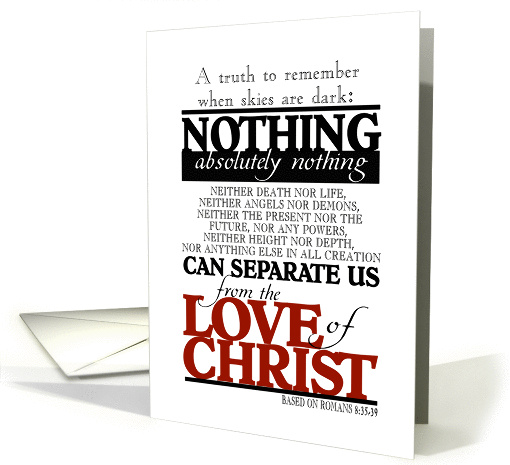 Encouragement Love of Christ card (845182)