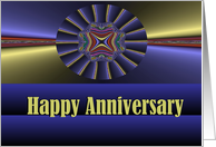 Anniversary / General / Vibrant Satin Pinwheel Fractal card