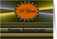 22 years Anniversary Vibrant Fractal Design card