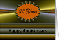 23 years Anniversary Vibrant Fractal Design card