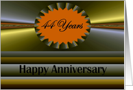 44 years Anniversary Vibrant Fractal Design card