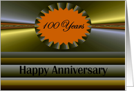 100 years Anniversary Vibrant Fractal Design card