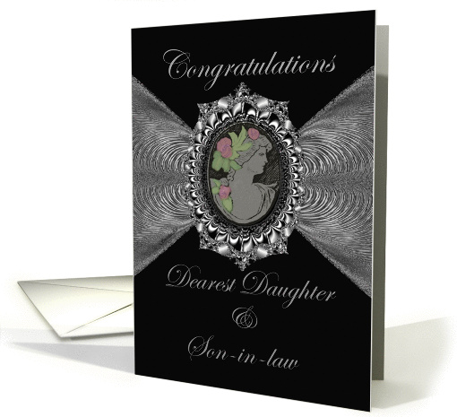 Wedding Congratulations - Daughter & Son-in-law / Cameo... (1055741)