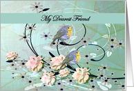 To Friend (Goodbye From Terminally ill Friend) Sparrows and Roses card