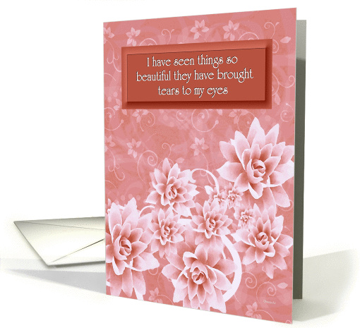 General - Card from a Terminally ill person - Floral card (1126432)