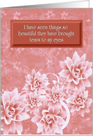 General - Card from a Terminally ill person - Floral card