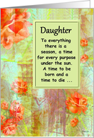 Daughter Goodbye From Terminally ill Mother or Father card