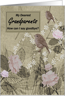 Grandparents Goodbye From Terminally ill Grandchild card