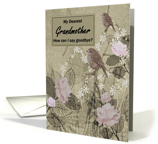 Grandmother Goodbye From Terminally ill Grandchild card (1143864)