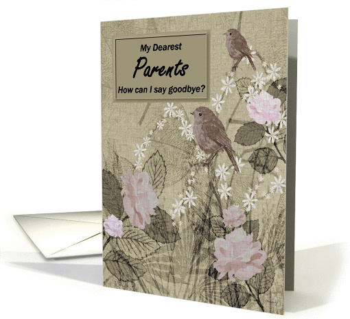 Parents Goodbye From Terminally ill Son or Daughter card (1144002)