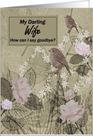 Wife Goodbye From Terminally ill Husband card