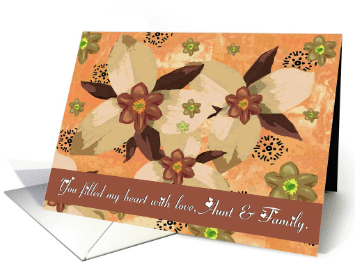 To Aunt and Family / From Nephew or Niece / Final Goodbye card