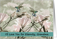 To Grandma Goodbye from a Terminally ill Adult Grandchild card