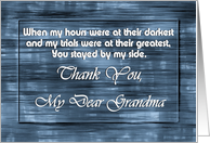 Grandma - Goodbye From terminally ill Adult Grandchild card