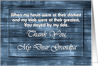 Grandpa - Goodbye From terminally ill Adult Grandchild card