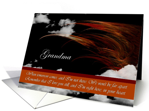 Grandma - Goodbye From terminally ill Adult Grandchild card (1176852)