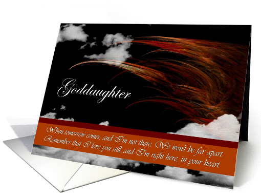 Goddaughter - Goodbye From terminally ill Godparent card (1176864)