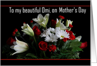 Omi / Happy Mother’s Day - Painted Bouquet card