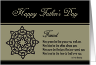 Friend - Happy Father’s Day - Celtic Knot / Irish Blessing card