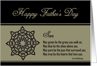 Son - Happy Father’s Day - Celtic Knot / Irish Blessing card