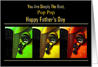 Pop Pop - Happy Father’s Day - Old Car Front View card