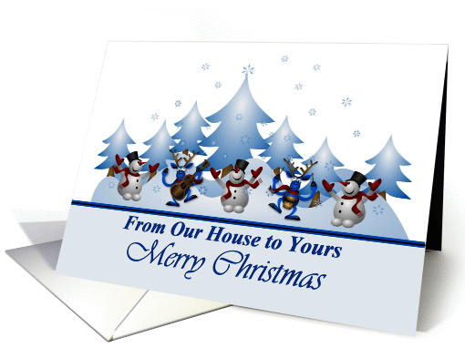 From Our House/ Merry Christmas - Winter Scene with... (1295248)