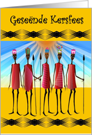 Geseende Kersfees / Afrikaans / Merry Christmas - Bearing Gifts card