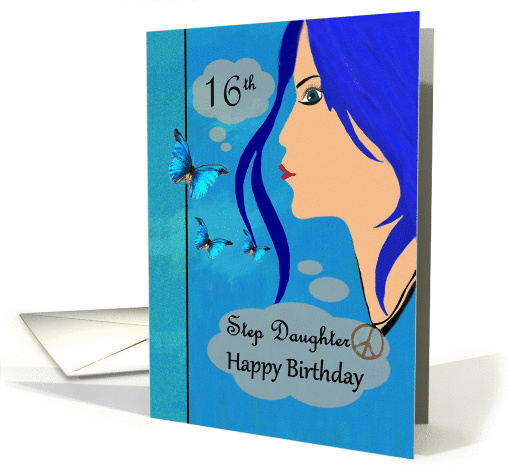 Step_Daughter 16th Birthday - Teenager with Blue Hair /... (1336446)