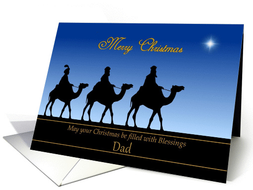 Dad/ Merry Christmas - The Three Magi card (1339770)