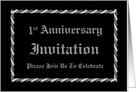 1ST Anniversary - Invitation card