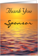 Recovery / Sponsor - Thank You card