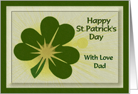 Happy St. Patrick’s Day - With Love Dad card