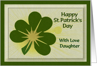 Happy St. Patrick’s Day - With Love Daughter card
