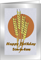 Birthday ~ Son-in-law ~ Autumn Harvest Wheat card