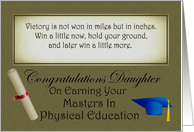 Graduation Congratulations ~ Daughter ~ Verse/Scroll/Mortar card
