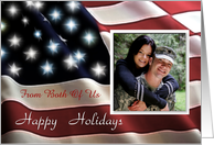 Happy Holidays Photo Card / Add Your Photo & Text card